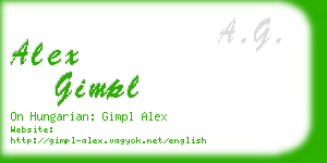 alex gimpl business card